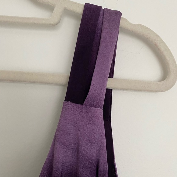 R&M Richards Maxi‎ Dress 22 Purple Ombre' Tie-Dye Sleeveless Y2K Baby Doll Boho - Picture 2 of 12